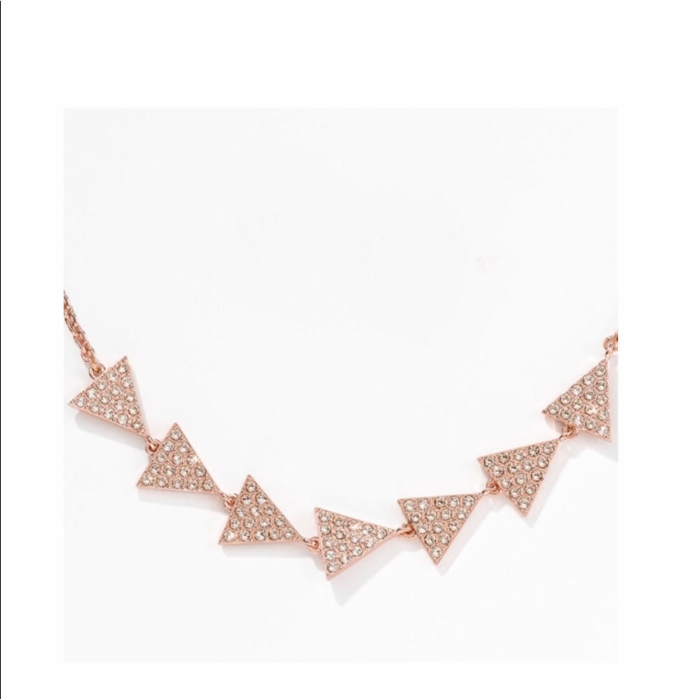 Swarovski Touchstone Crystal Rose Gold Necklace